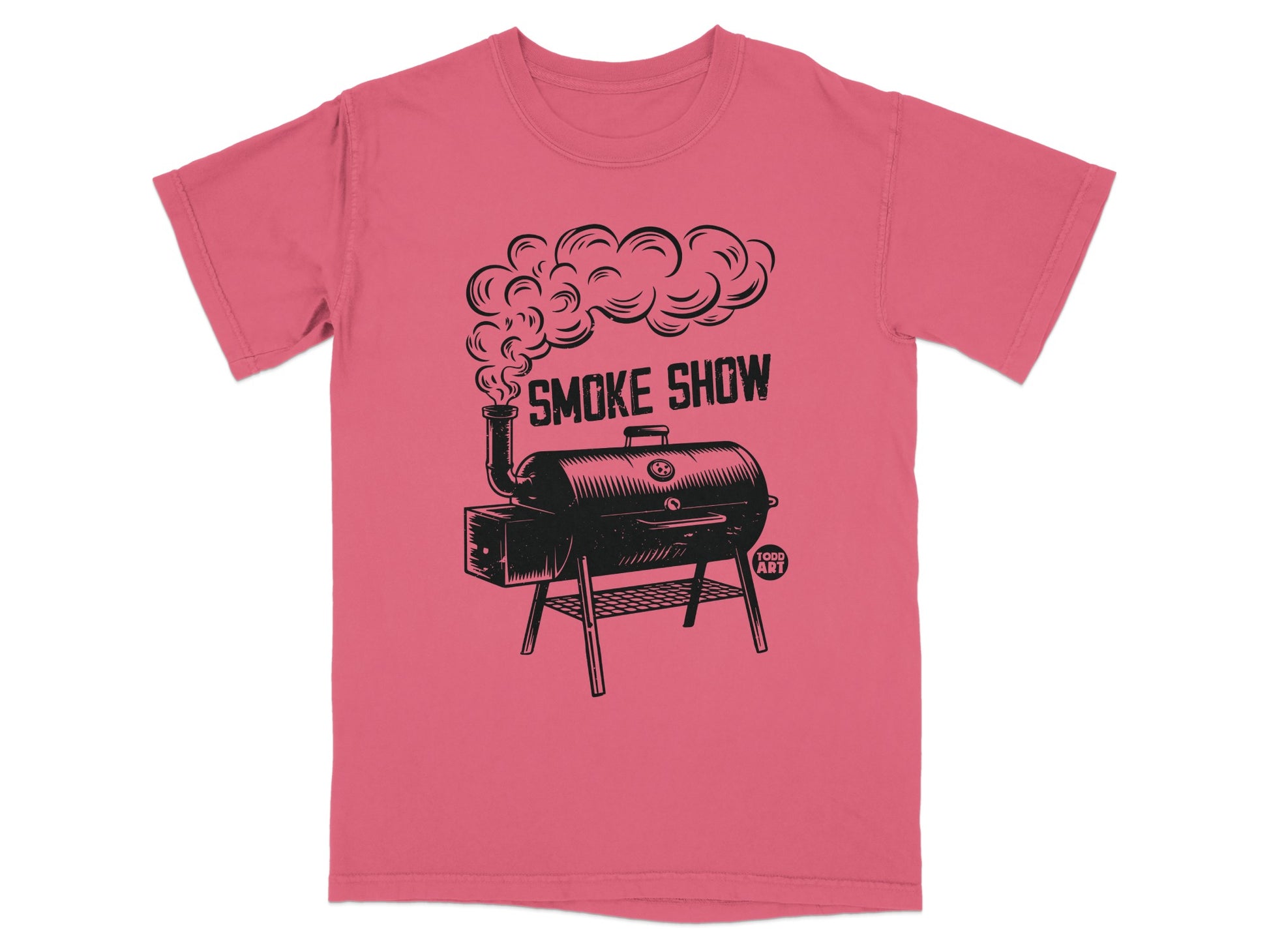 Rose Pink Smoker Grill Design SMOKE SHOW T-Shirt product type