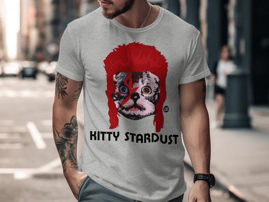 Kitty Stardust Graphic T-Shirt with Cat Design