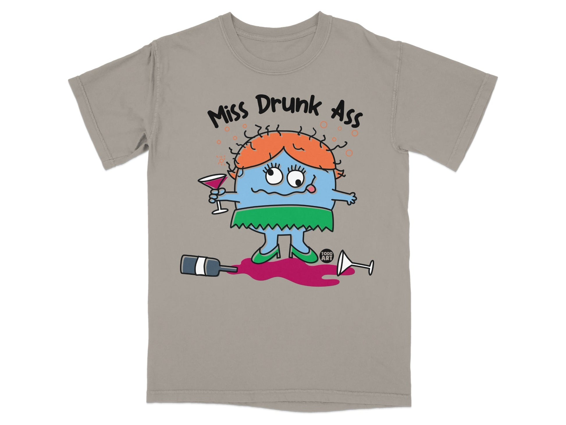 Miss Drunk Ass Funny Humorous Novelty Graphic T-shirt