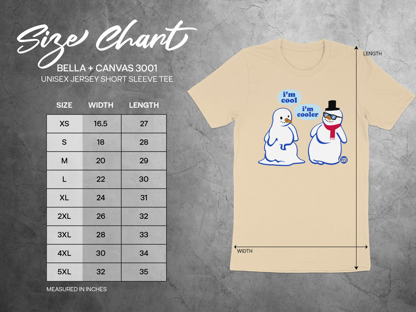 I'm Cool I'm Cooler Snowmen Graphic Unisex T-Shirt product