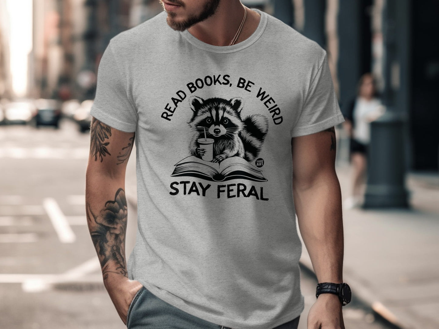 Read Books Be Weird Stay Feral Graphic Tee