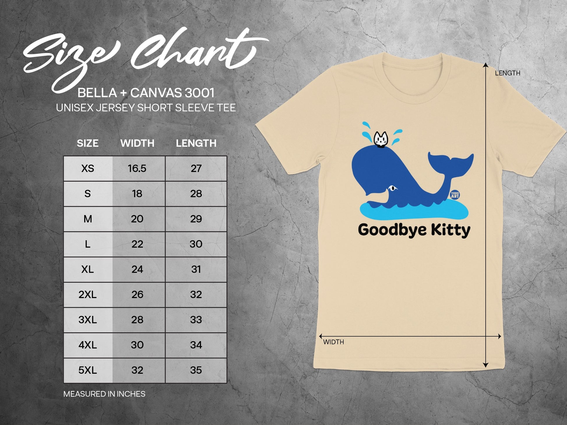 Goodbye Kitty Graphic Unisex Short Sleeve Tee