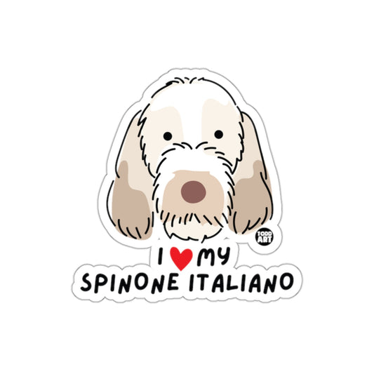 I Love My Spinone Italiano Cute Dog Sticker
