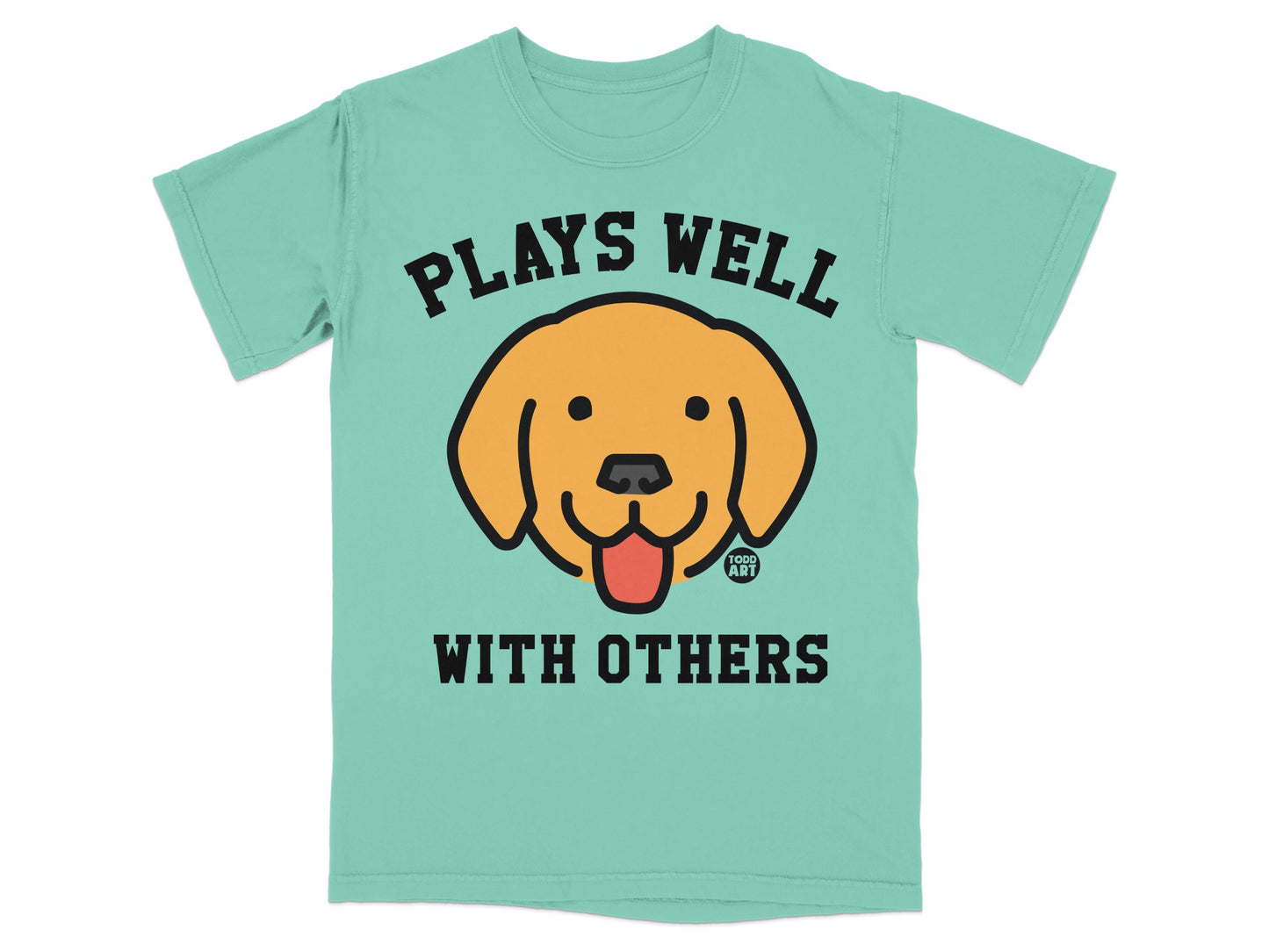 Plays Well With Others Dog Graphic T-Shirt
