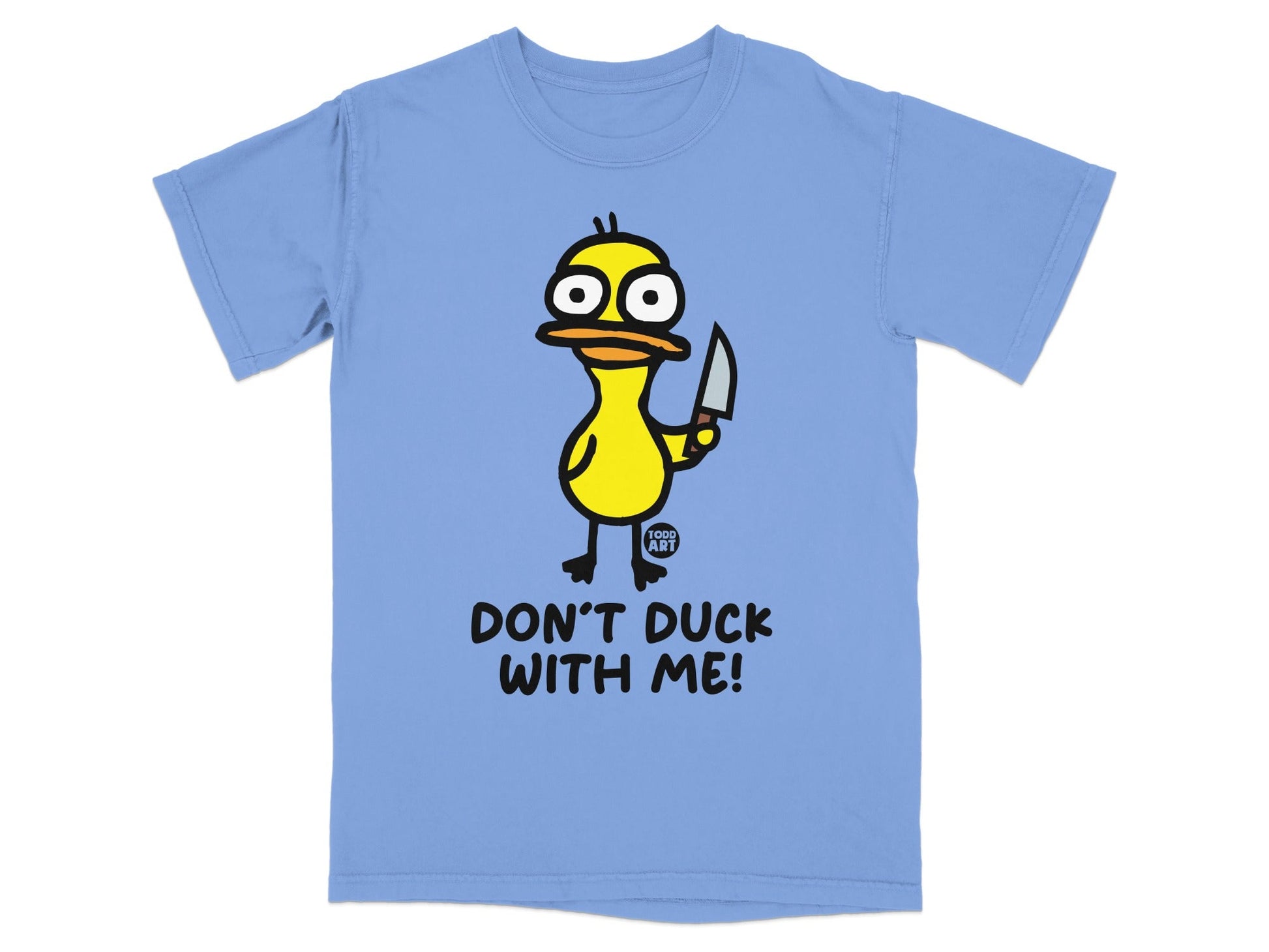 Don't Duck With Me Graphic Print T-shirt