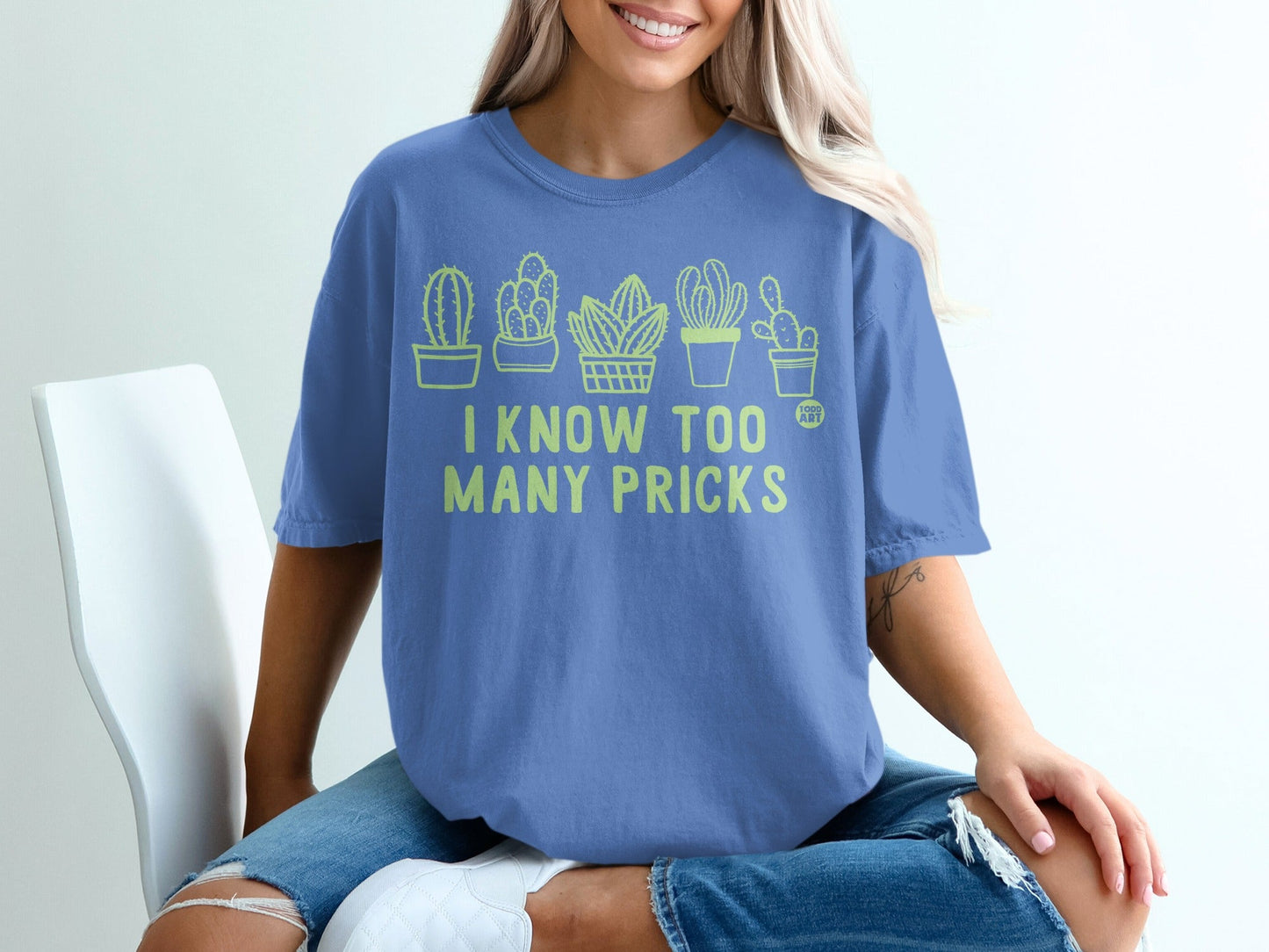 I Know Too Many Pricks Cactus Graphic Shirt