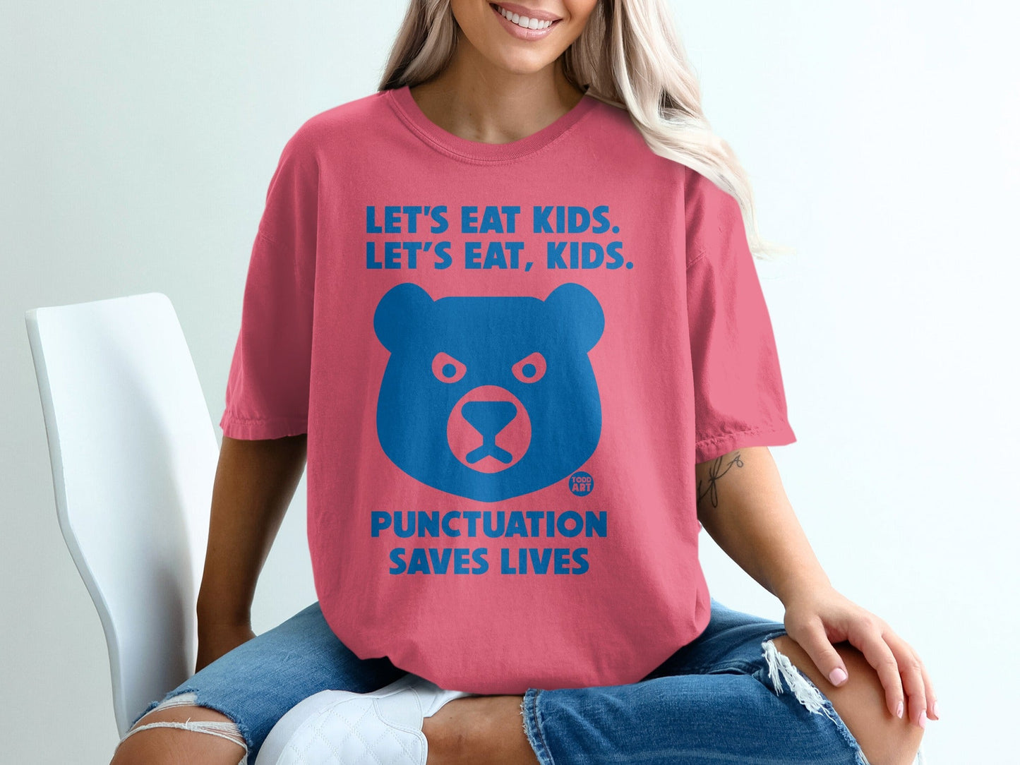 Let's Eat Kids Punctuation Saves Lives T-shirt