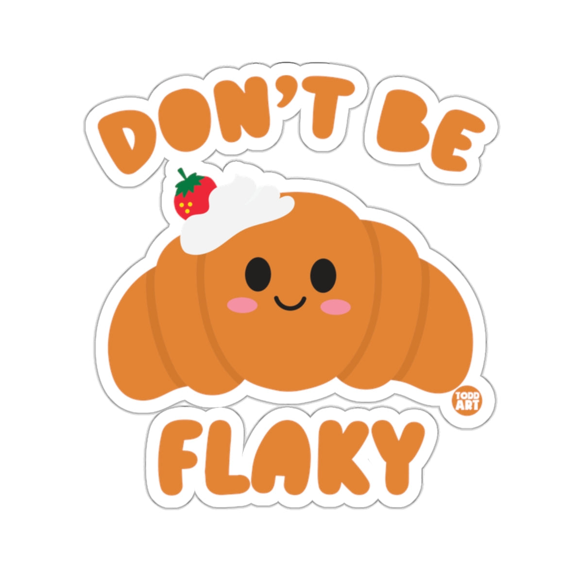 Don't Be Flaky Croissant Strawberry Whipped Cream 