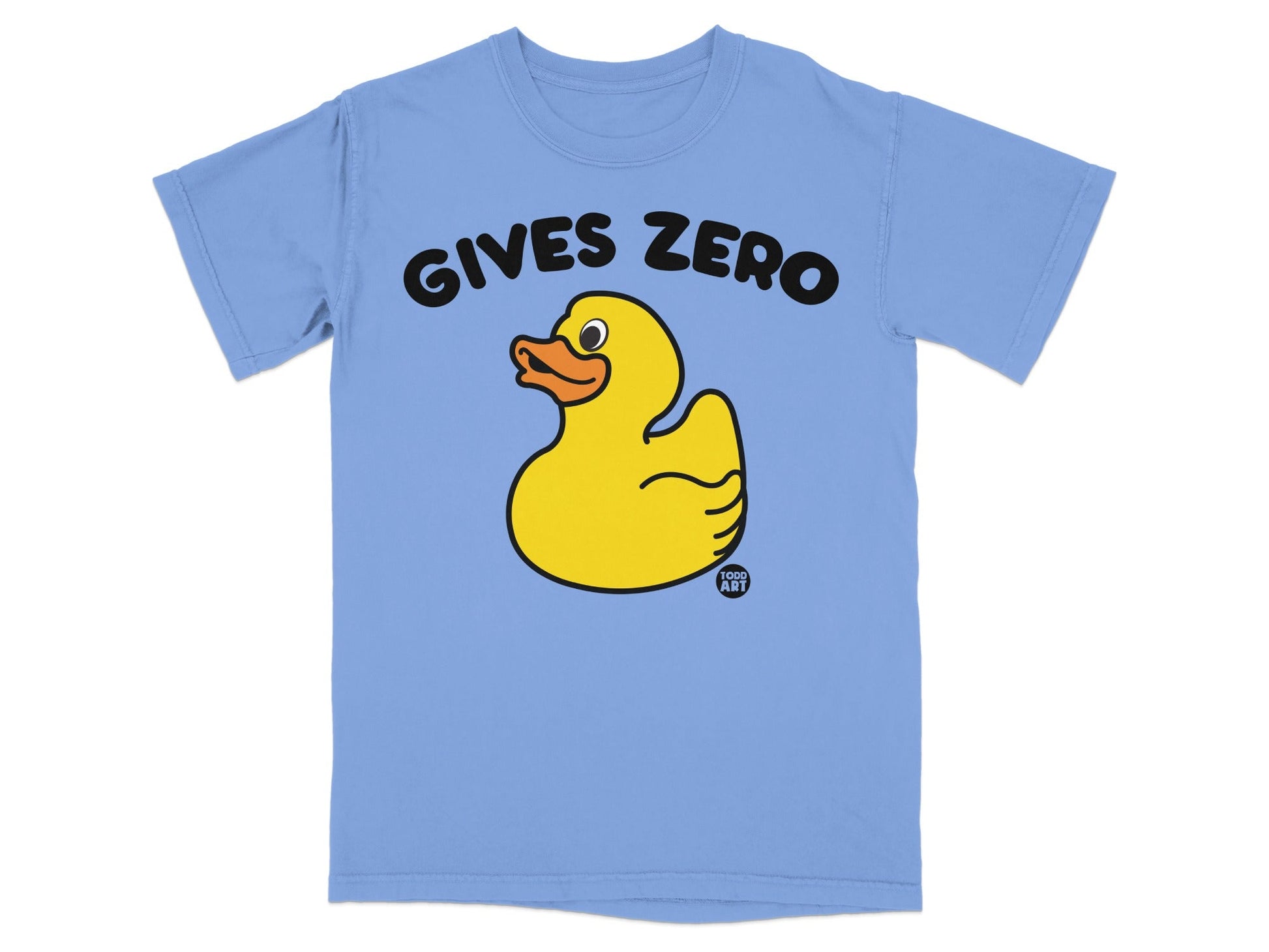 Gives Zero Rubber Duck Graphic Tee Shirt