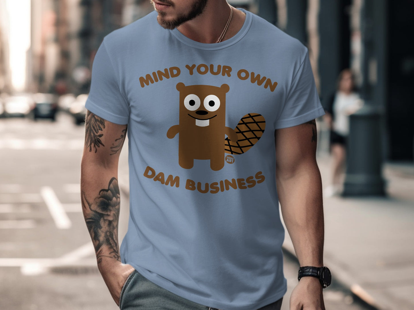 Mind Your Own Dam Business Funny T-Shirt