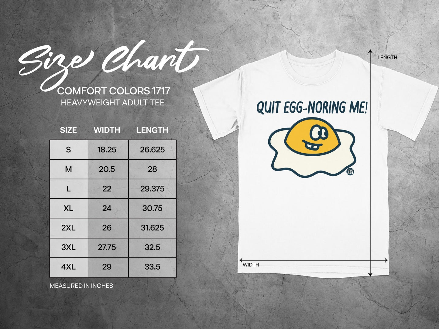 Quit Egg-Noring Me Graphic Heavyweight Adult Tee
