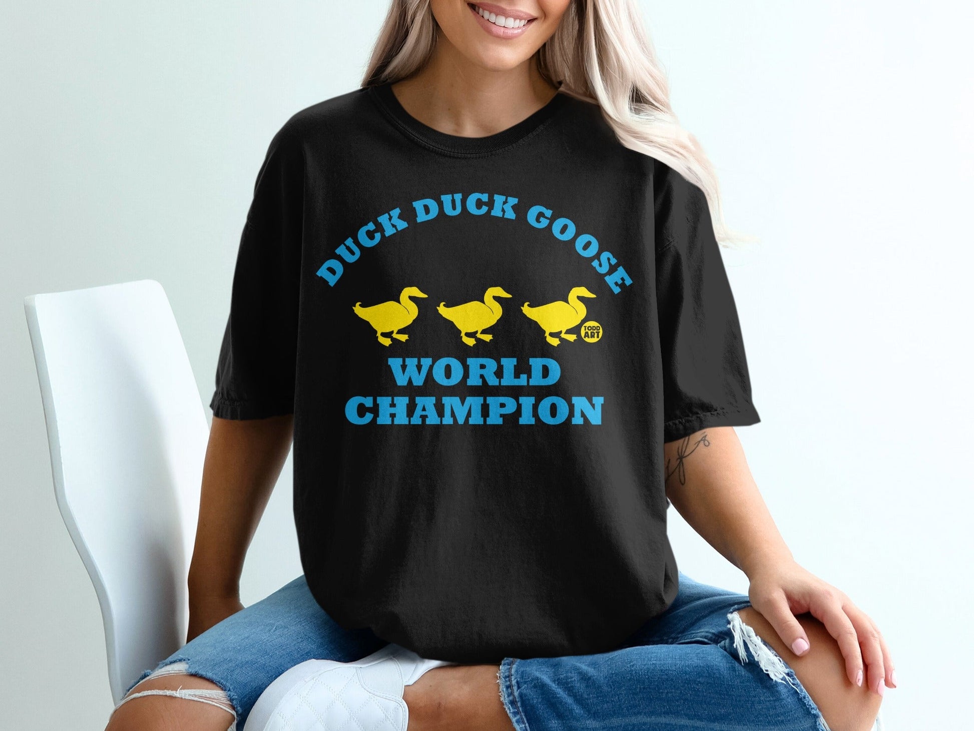 Duck Duck Goose World Champion Graphic Shirt