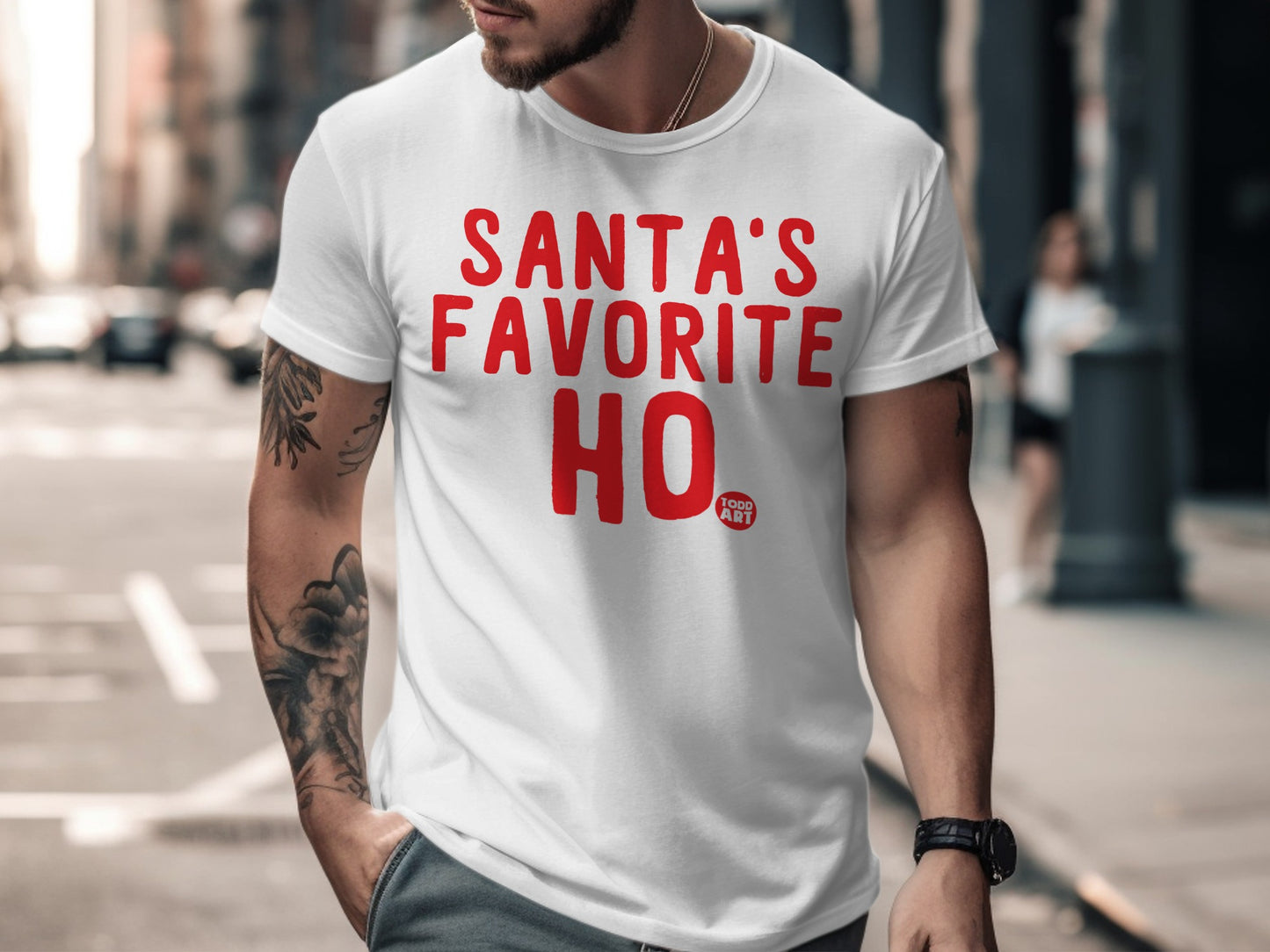 Santa's Favorite HO Shirt Holiday Humor Apparel