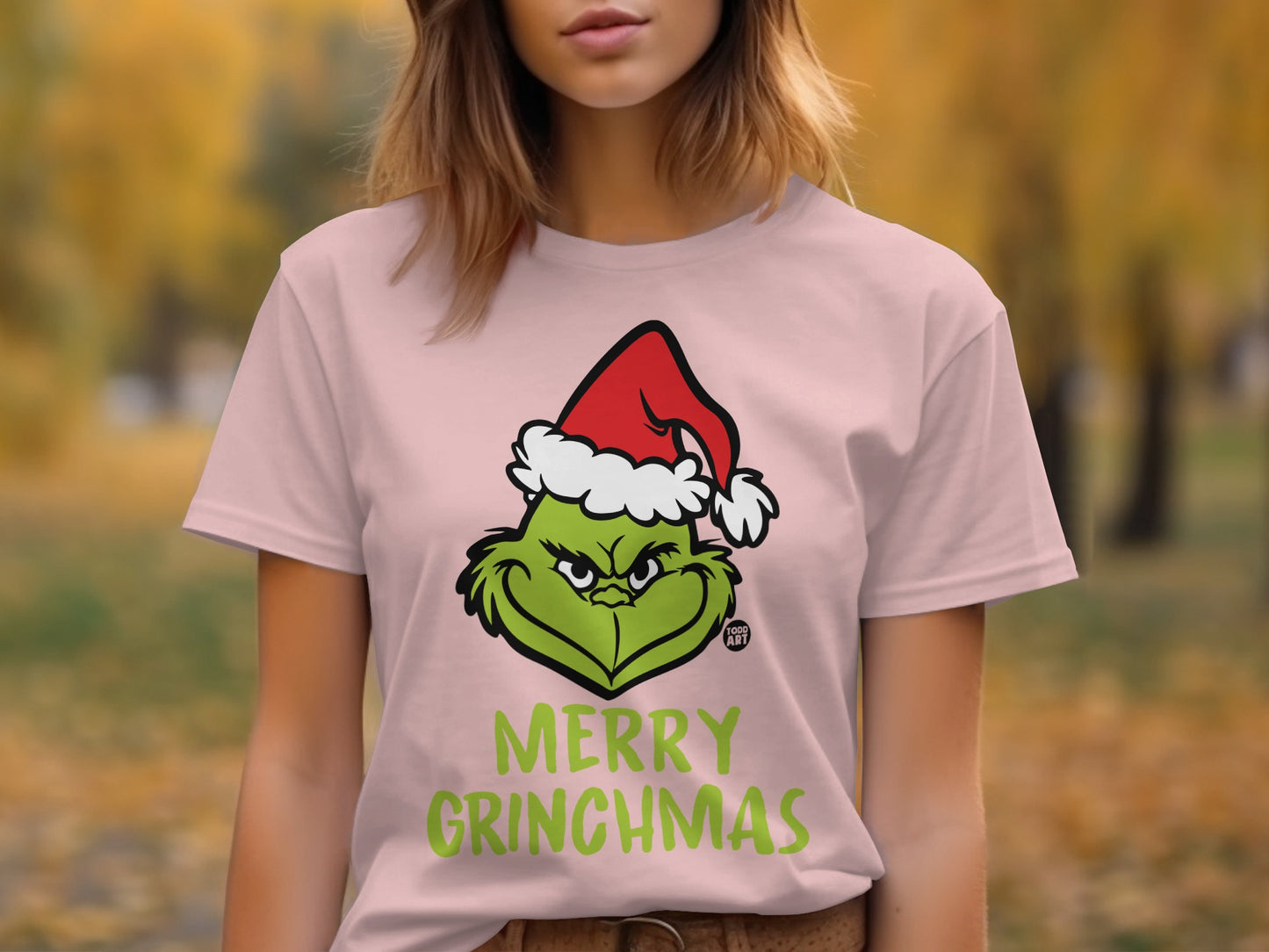 Merry Grinchmas T-shirt with Festive Grinch Design