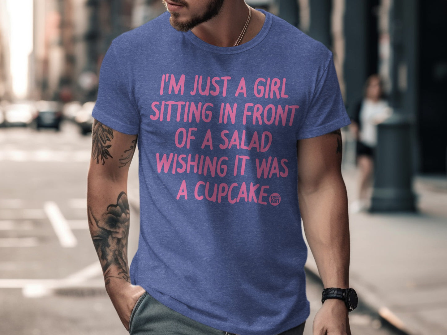 I'm Just a Girl Wishing Salad Was a Cupcake T-shirt