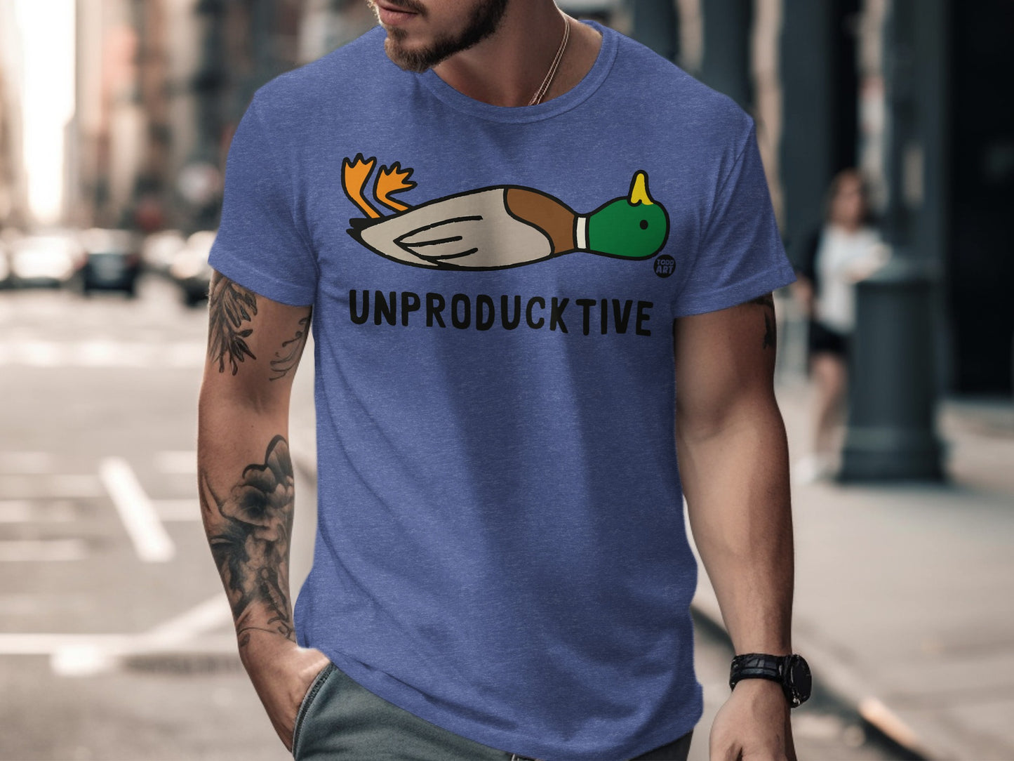 Unproductkive Graphic Duck T-Shirt Men's Apparel