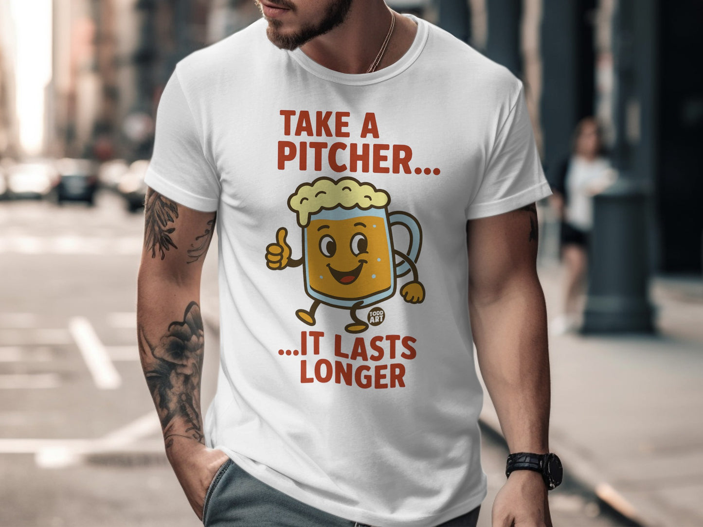 Take a Pitcher It Lasts Longer Funny Shirt