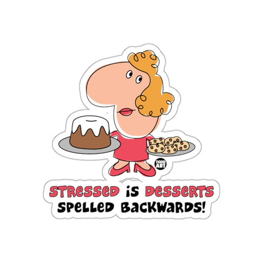 Stressed Is Desserts Spelled Backwards Sticker