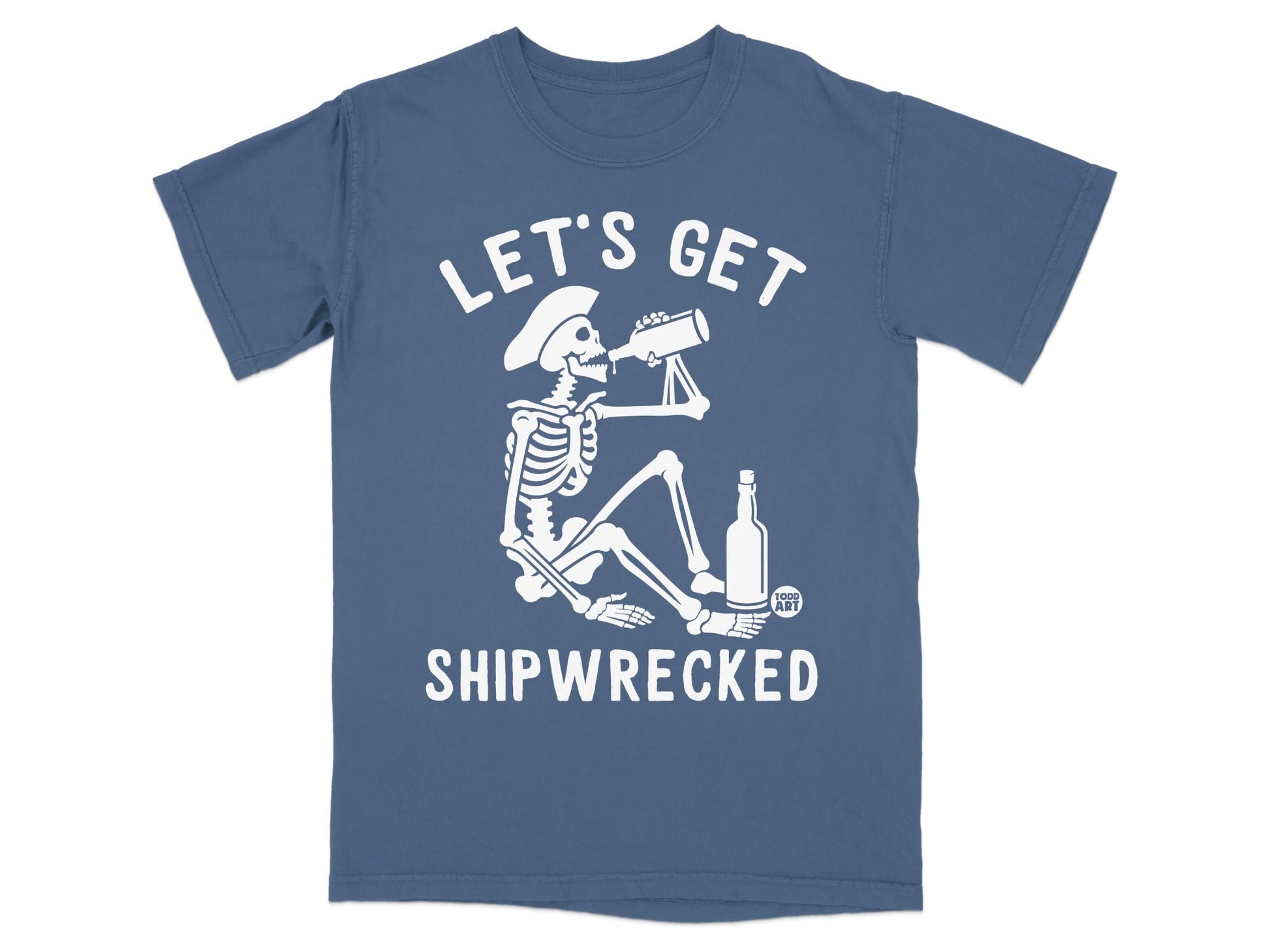 Let's Get Shipwrecked Skeleton Graphic T-shirt