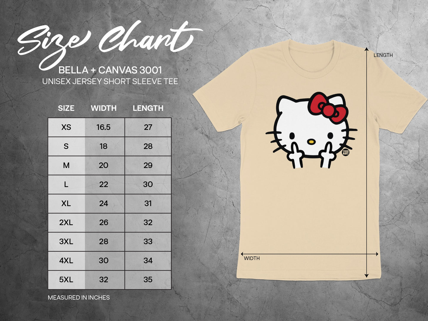 Cute Kitty Design on Unisex Jersey Short Sleeve Tee
