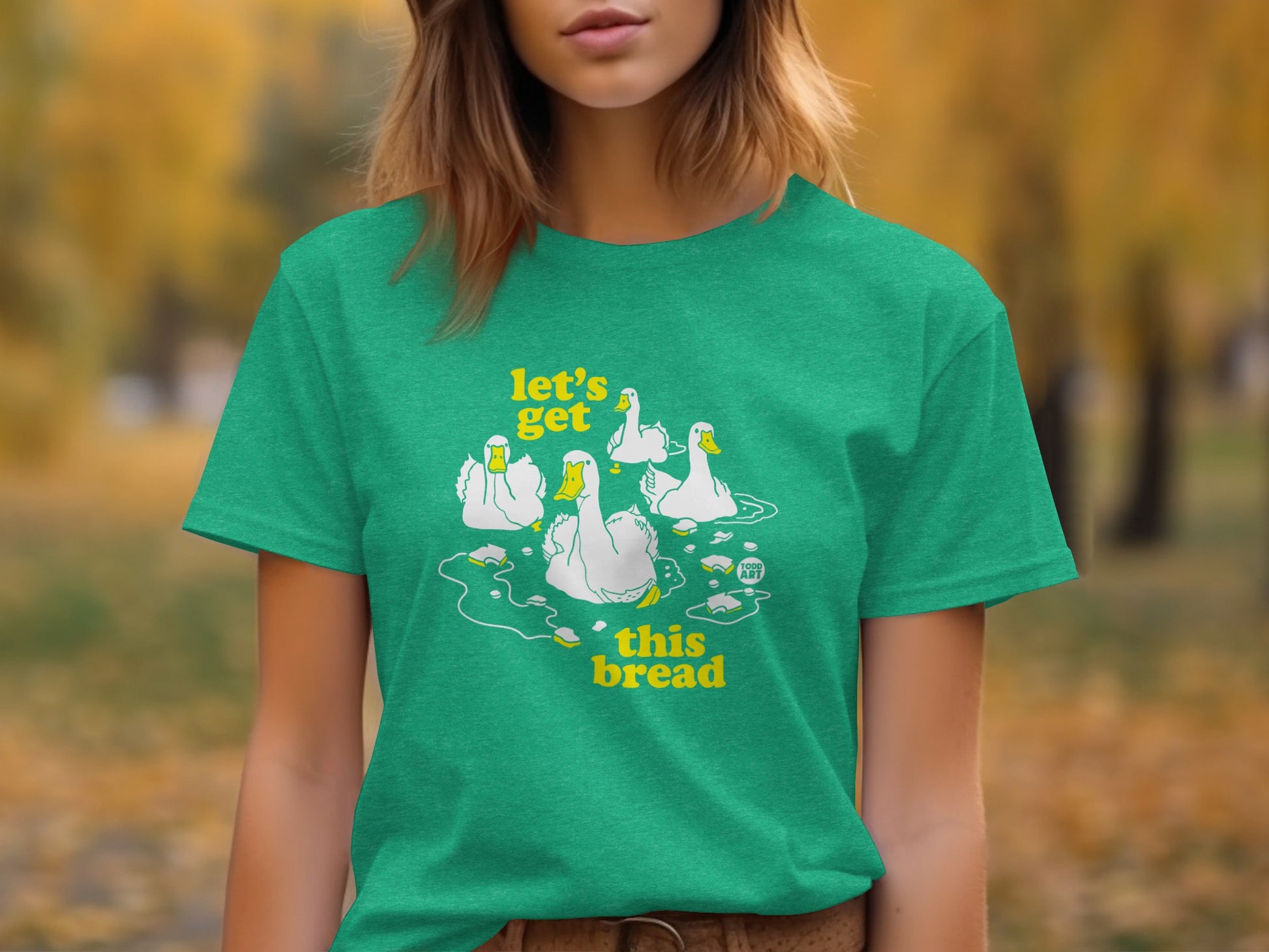 Let's Get This Bread Duck Graphic T-shirt