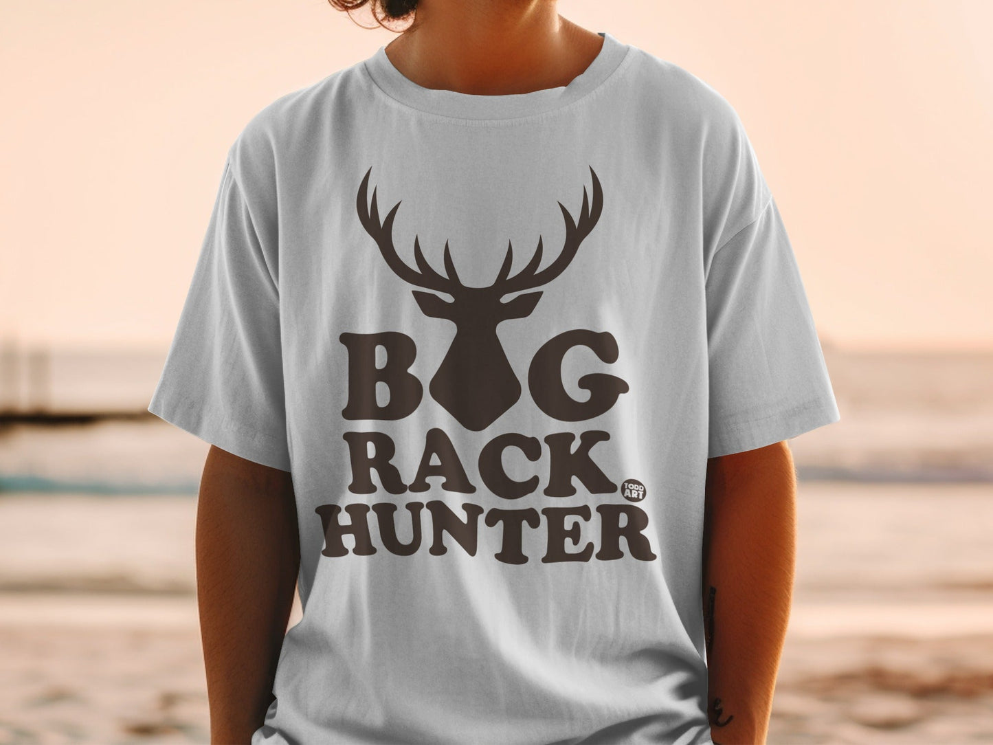 Big Rack Hunter Deer Logo Graphic T-Shirt Product