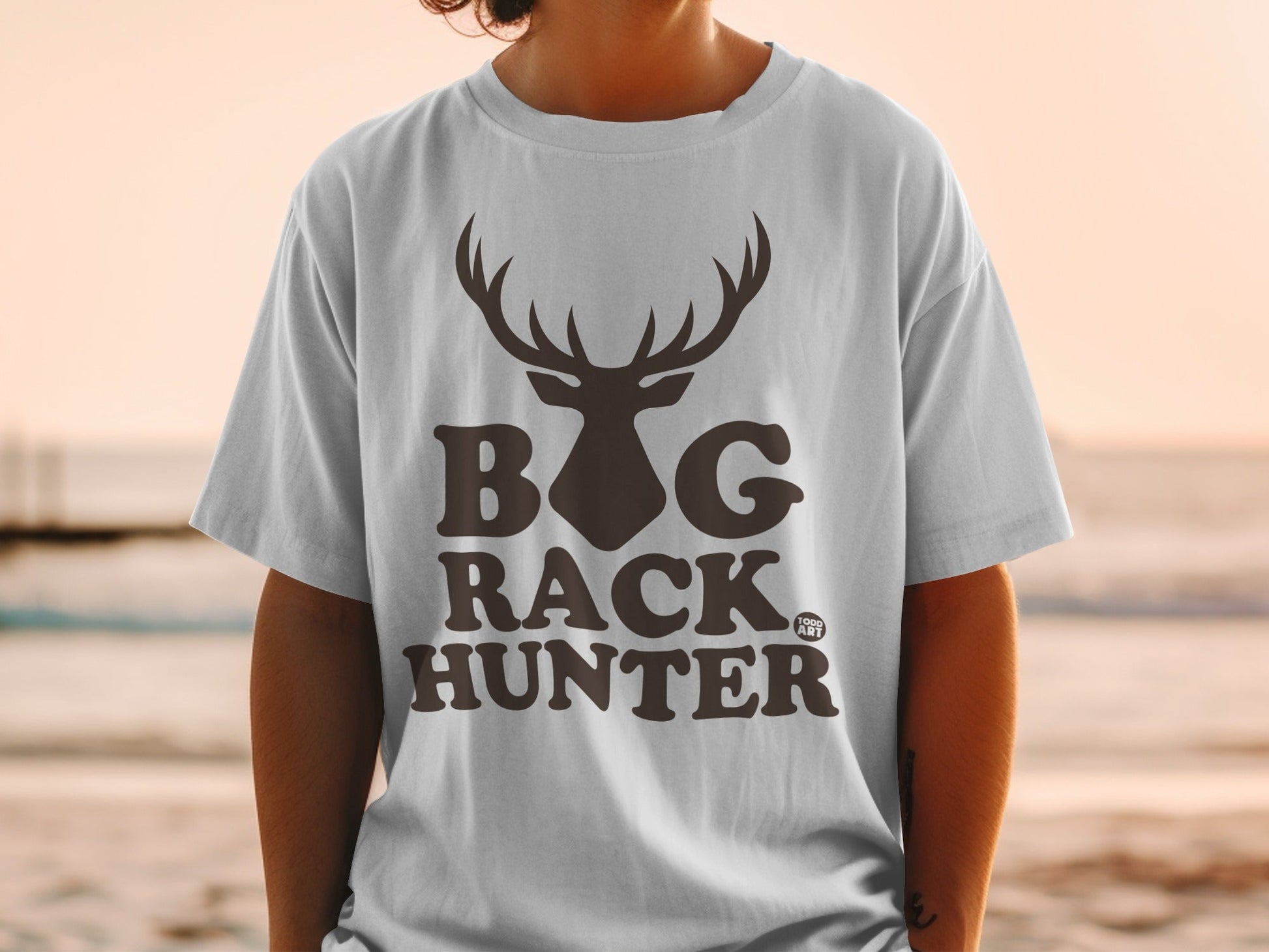 Big Rack Hunter Deer Logo Graphic T-Shirt Product