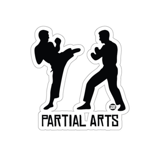 Partial Arts Black Silhouette Martial Arts Sticker