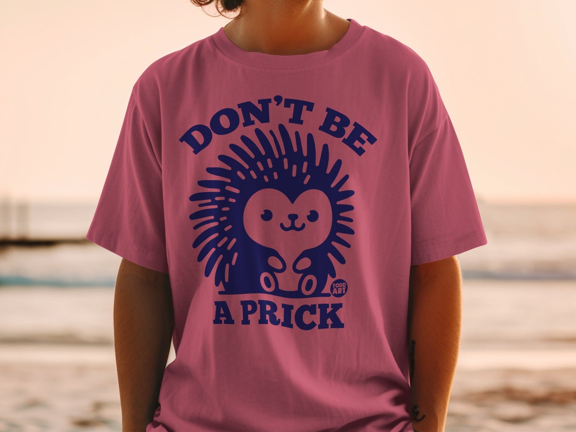 Don't Be A Prick Hedgehog Graphic T-Shirt