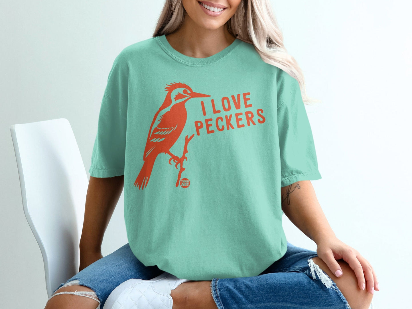 I Love Pecker Graphic Tee Shirt Perfect Novelty Gift
