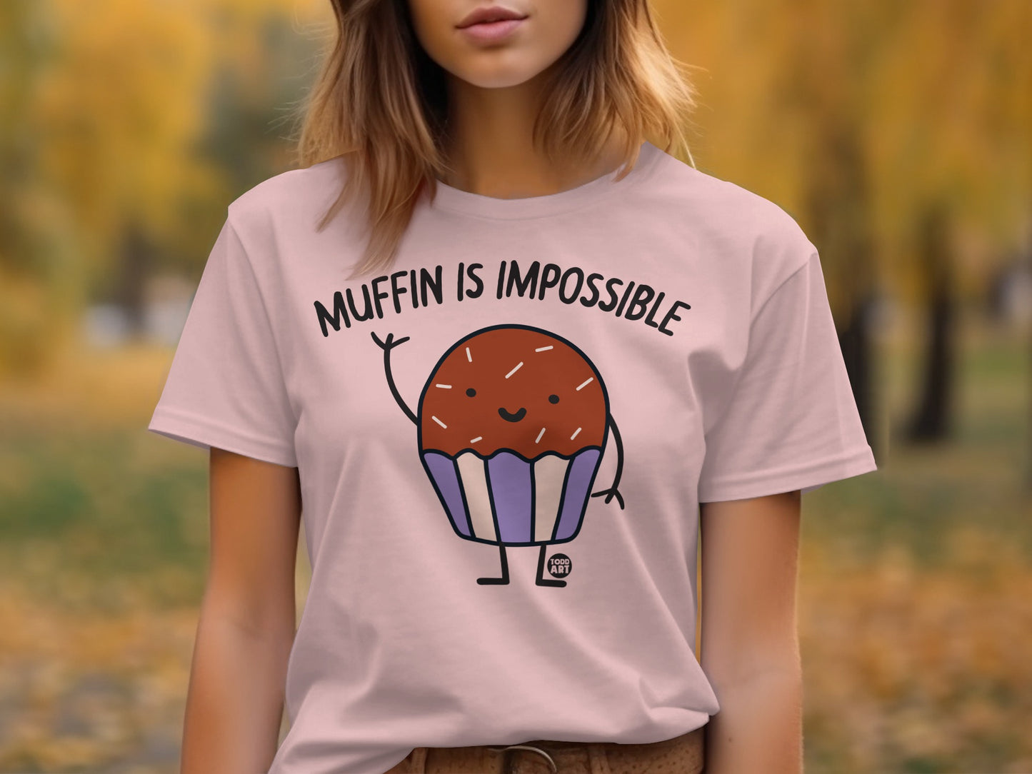 Muffin Is Impossible Funny Graphic T-Shirt Product