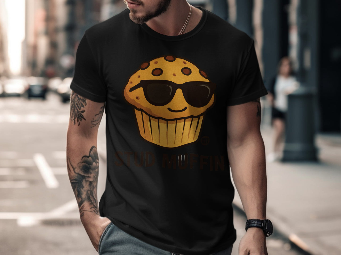 Stud Muffin Graphic T-Shirt for Casual Wear