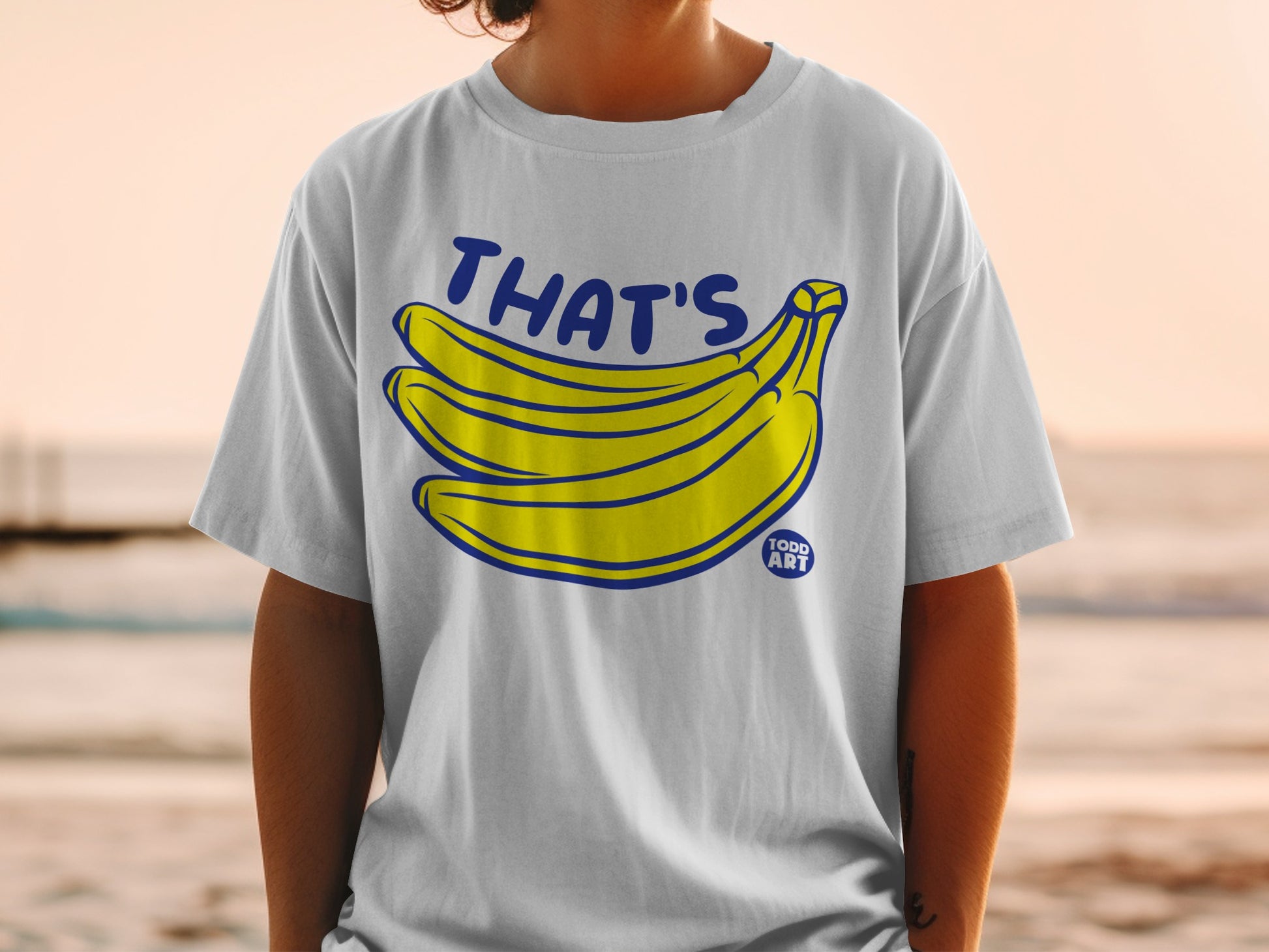 THAT'S Bananas Todd Art Graphic Print T-shirt