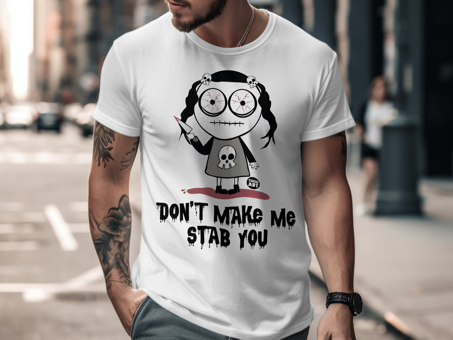 Don't Make Me Stab You Graphic T-Shirt product