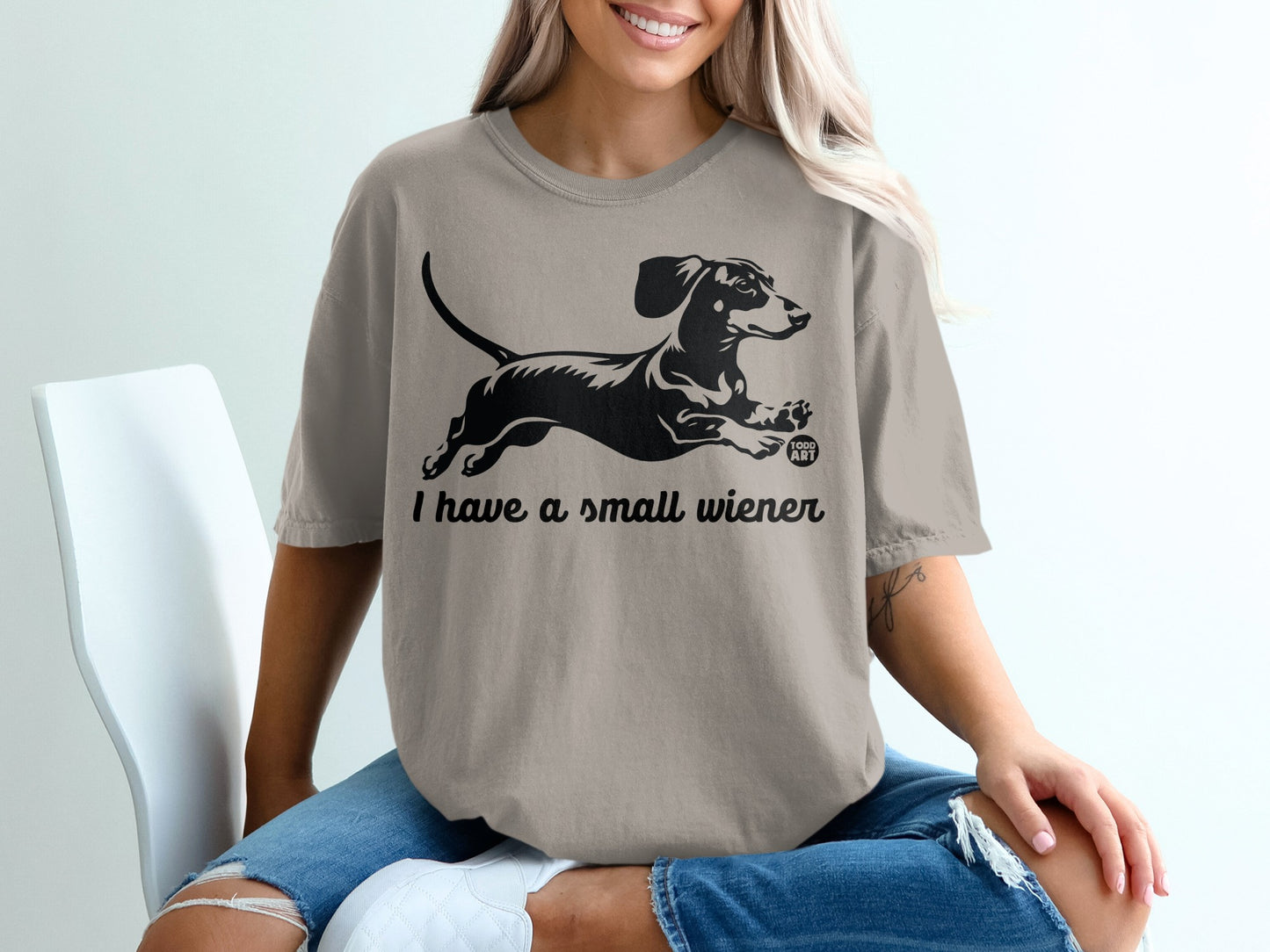 I Have a Small Wiener Dachshund Graphic T-shirt