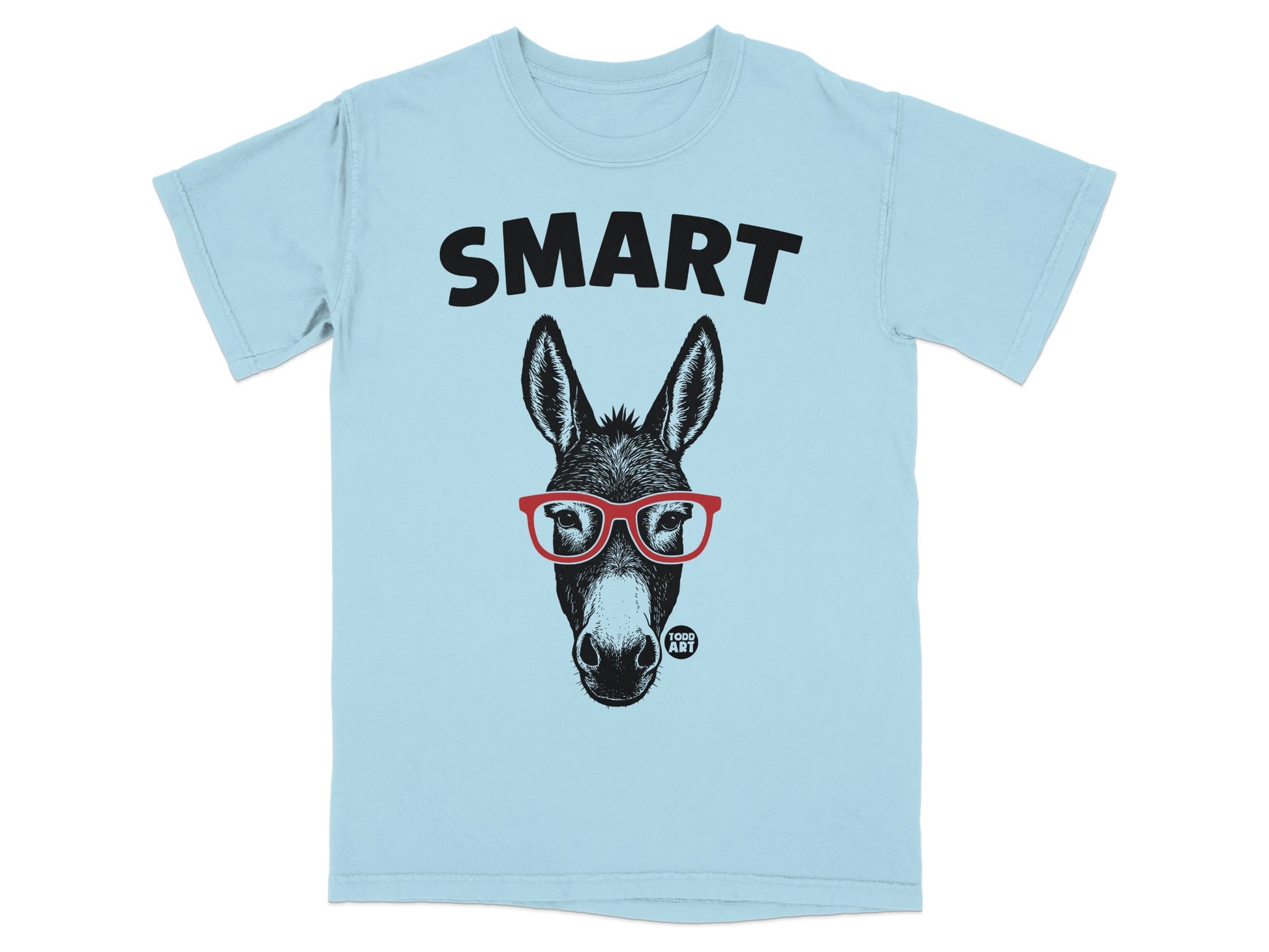 Funny Donkey Wearing Glasses Smart T-shirt