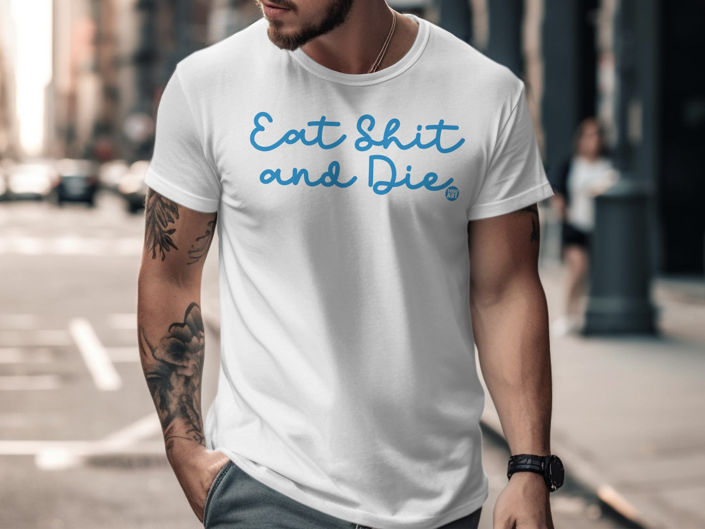 Eat Shit and Die Statement T-Shirt for Bold Fashion
