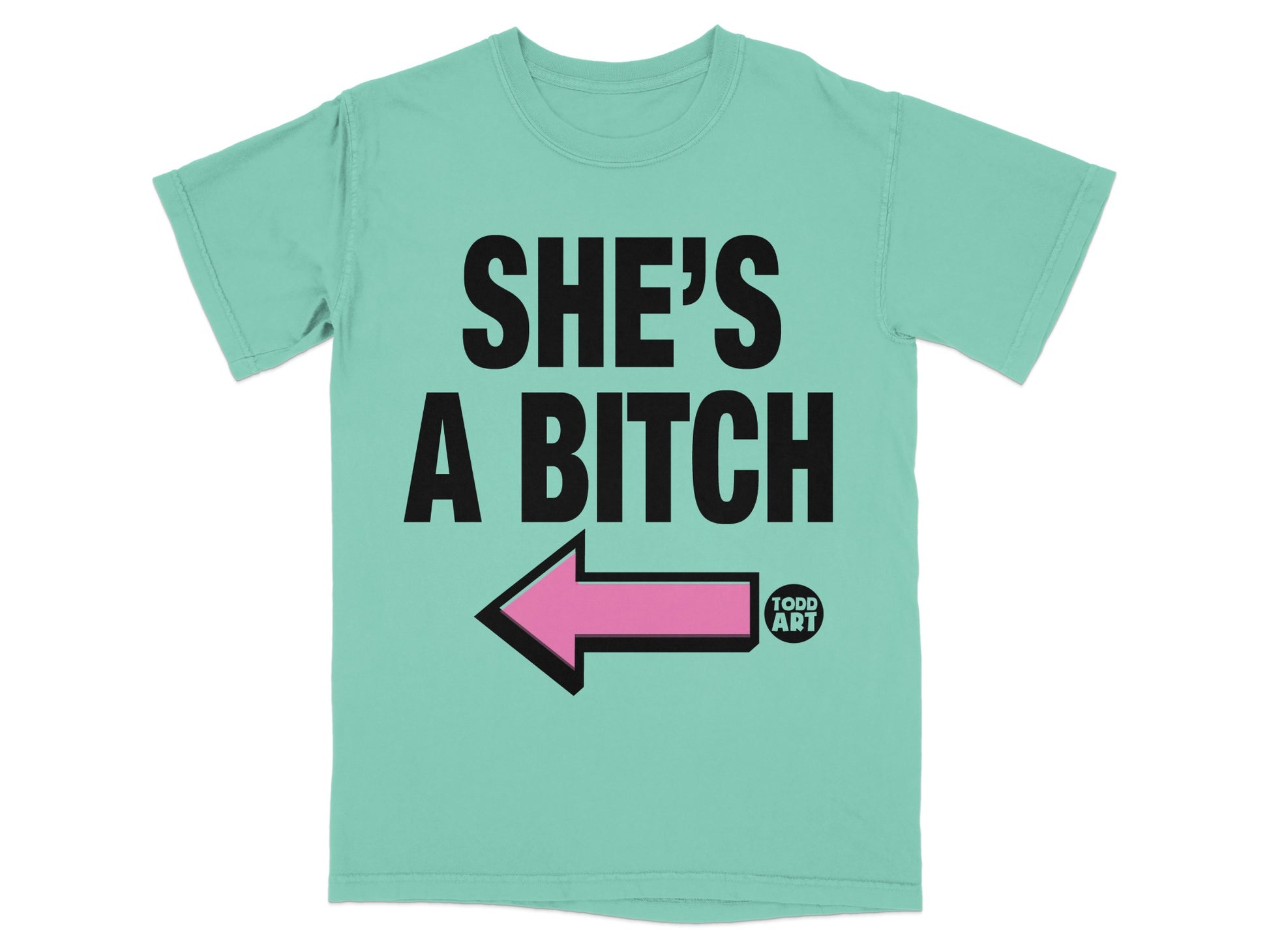 She's A Bitch Todd Art Arrow Design T-Shirt product type