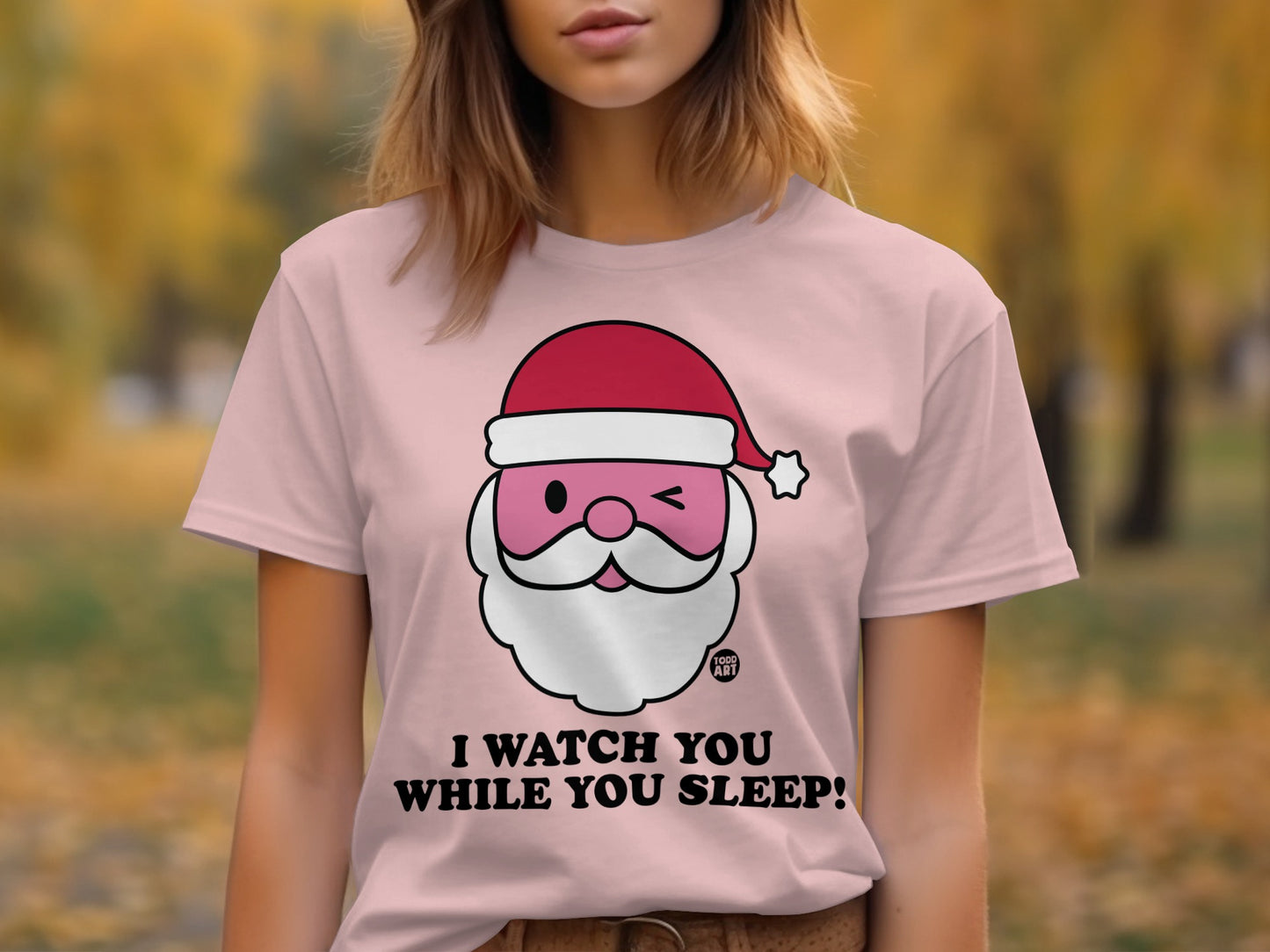 I Watch You While You Sleep Santa Shirt