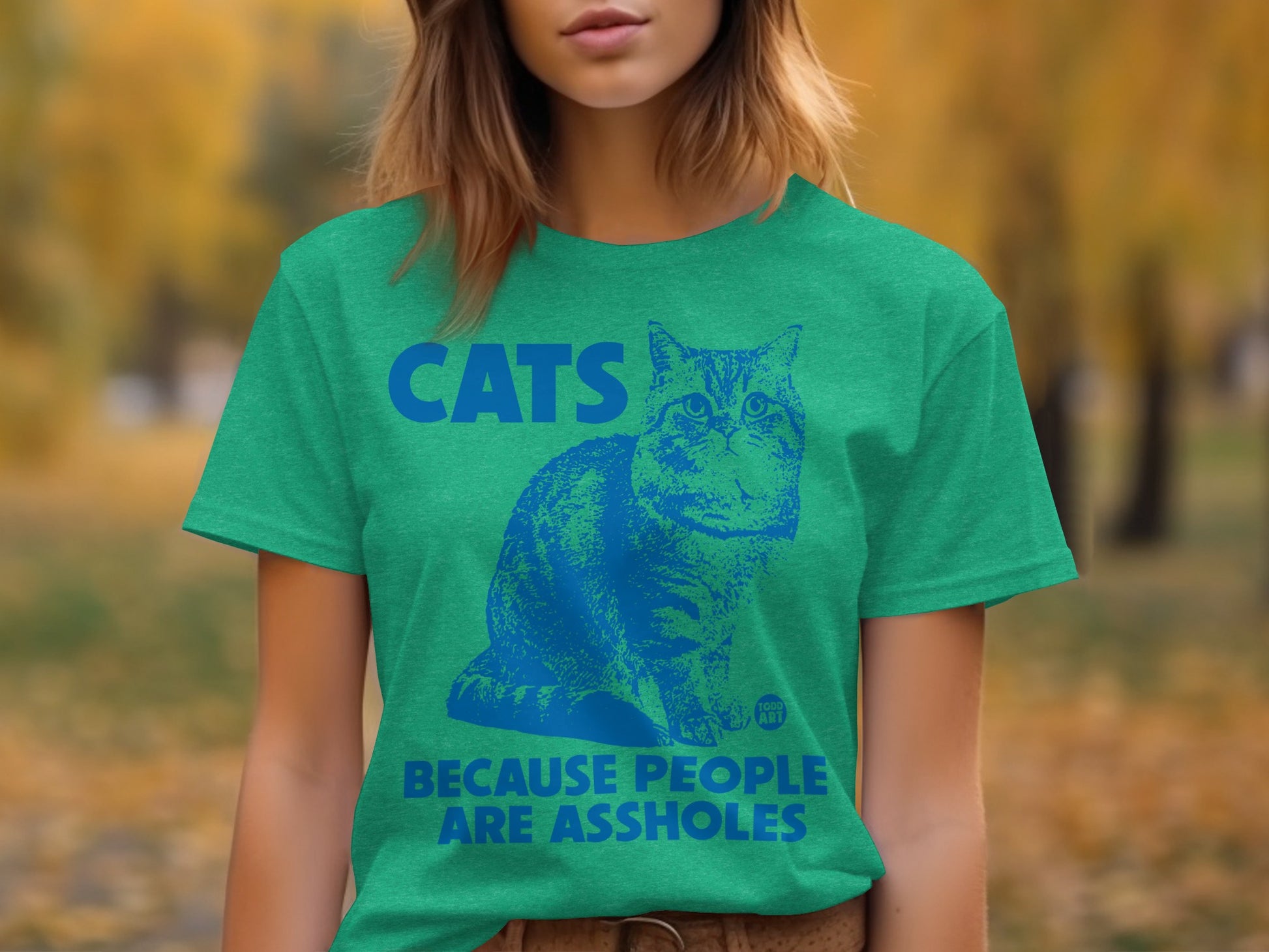 Cats Because People Are Assholes Graphic Tee
