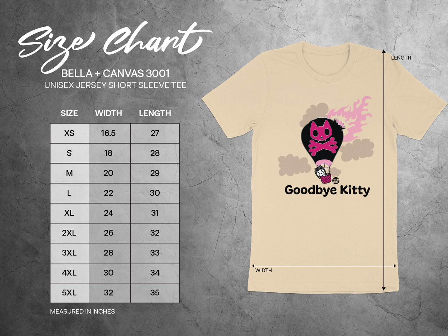 Goodbye Kitty Graphic Short Sleeve Tee