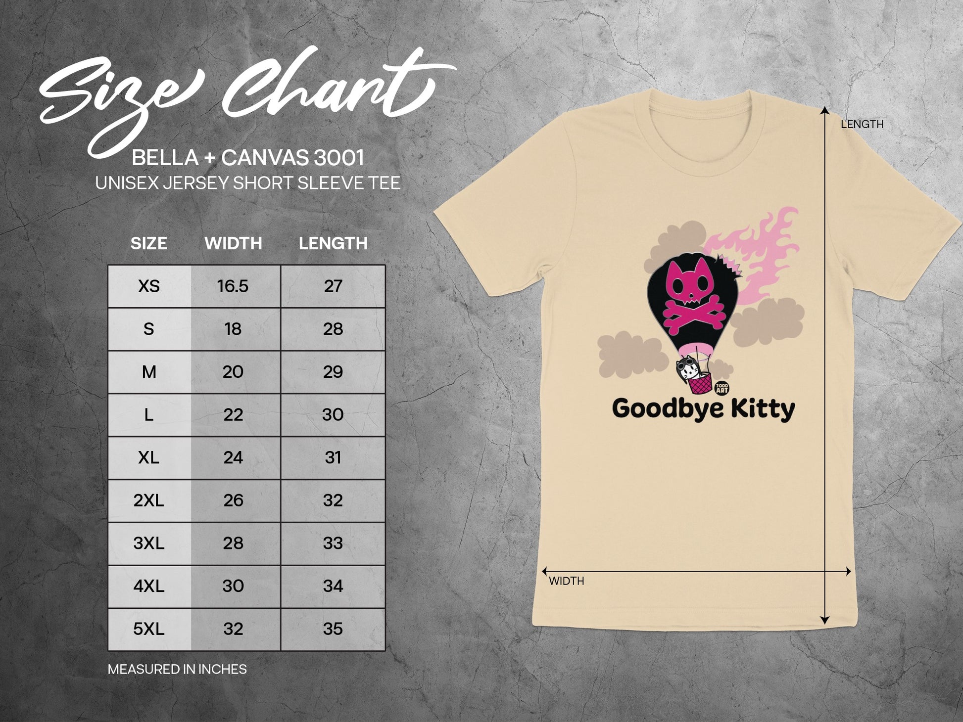 Goodbye Kitty Graphic Short Sleeve Tee