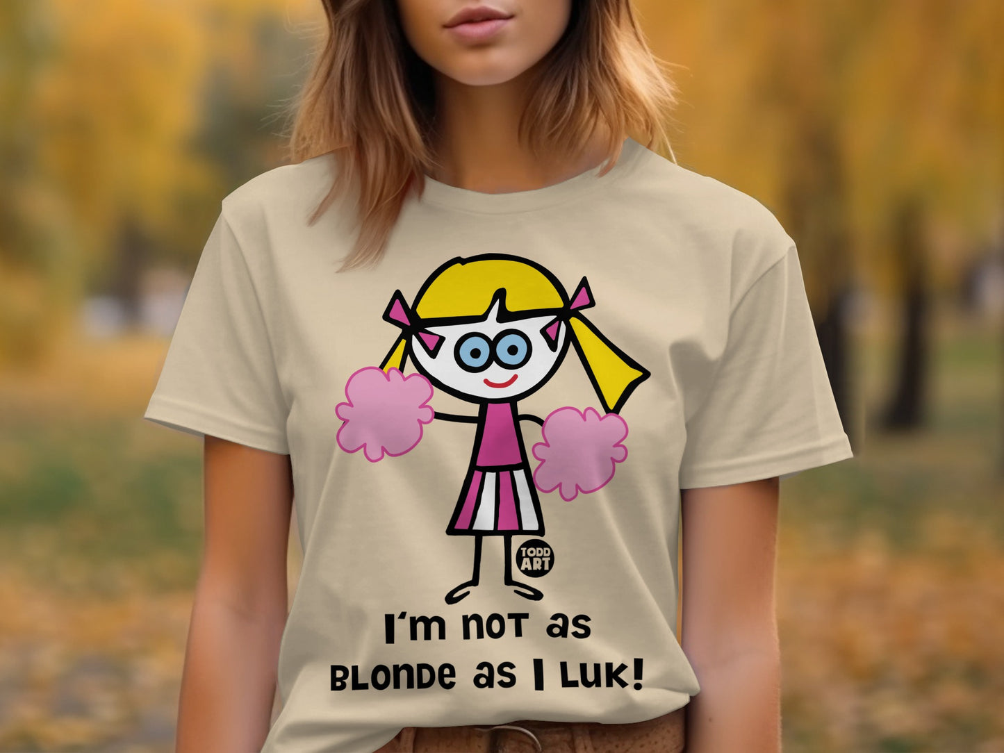 Cute Cartoon Character Graphic T-Shirt for Fun Style