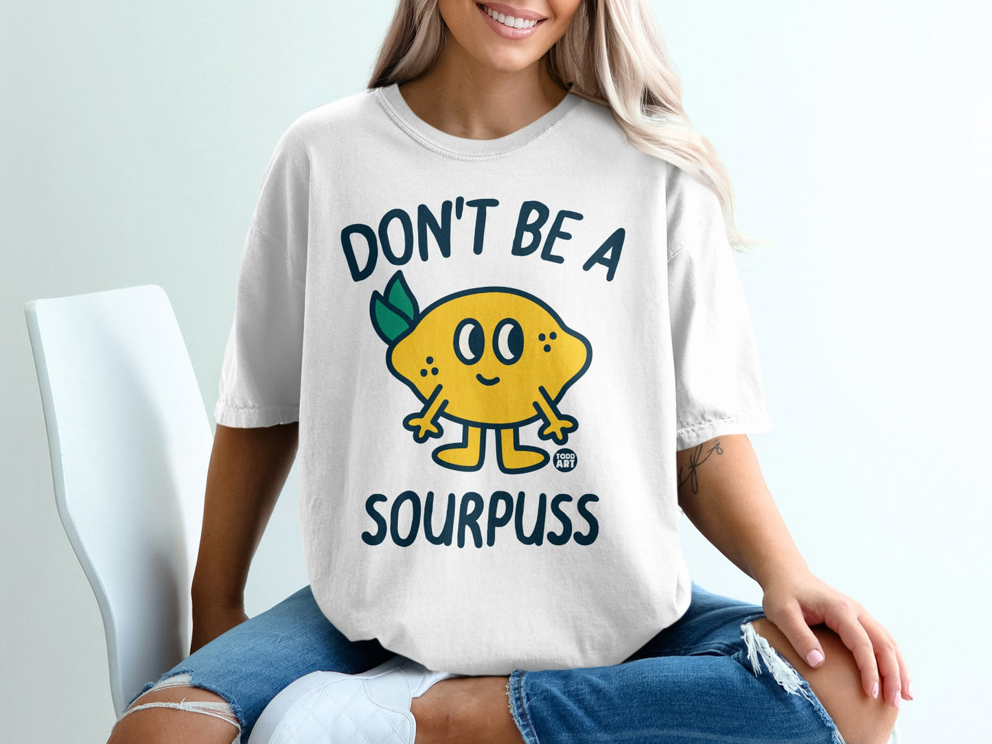 Cute Lemon Graphic DON'T BE A SOURPUSS product type