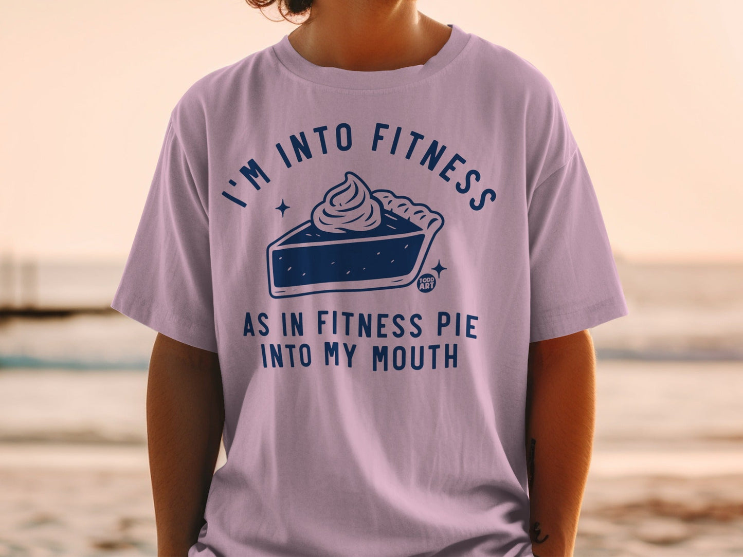 I'm Into Fitness Pie Into My Mouth Graphic T-Shirt