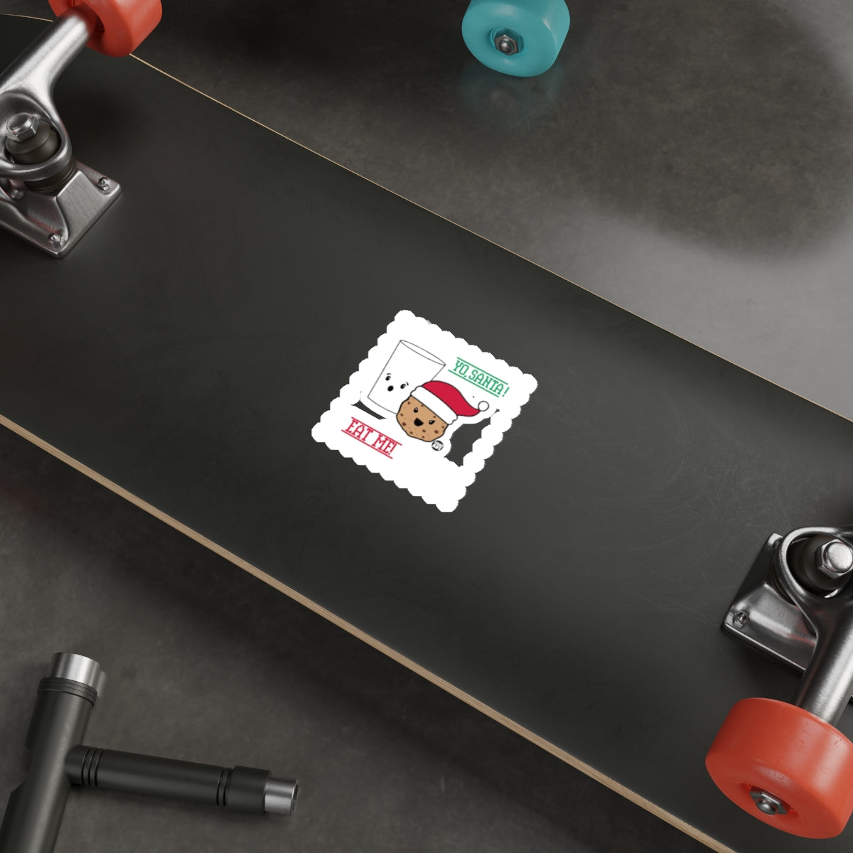 Yo Santa Eat That Cookie Christmas themed sticker