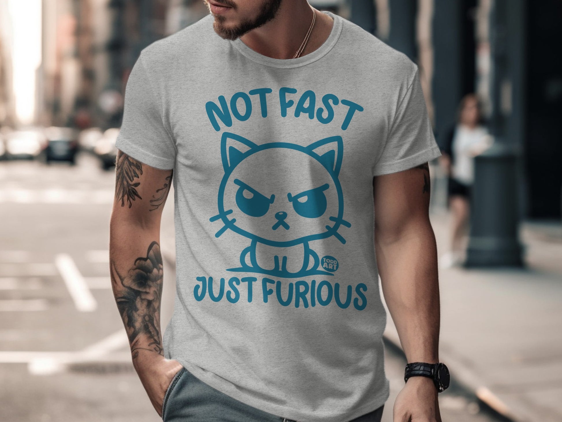 Not Fast Just Furious Todd Art Graphic T-shirt