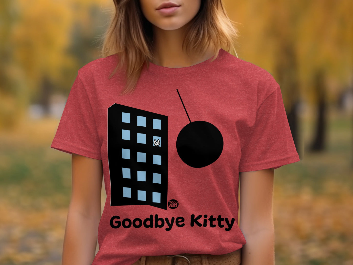 Goodbye Kitty Printed Tee Shirt Design