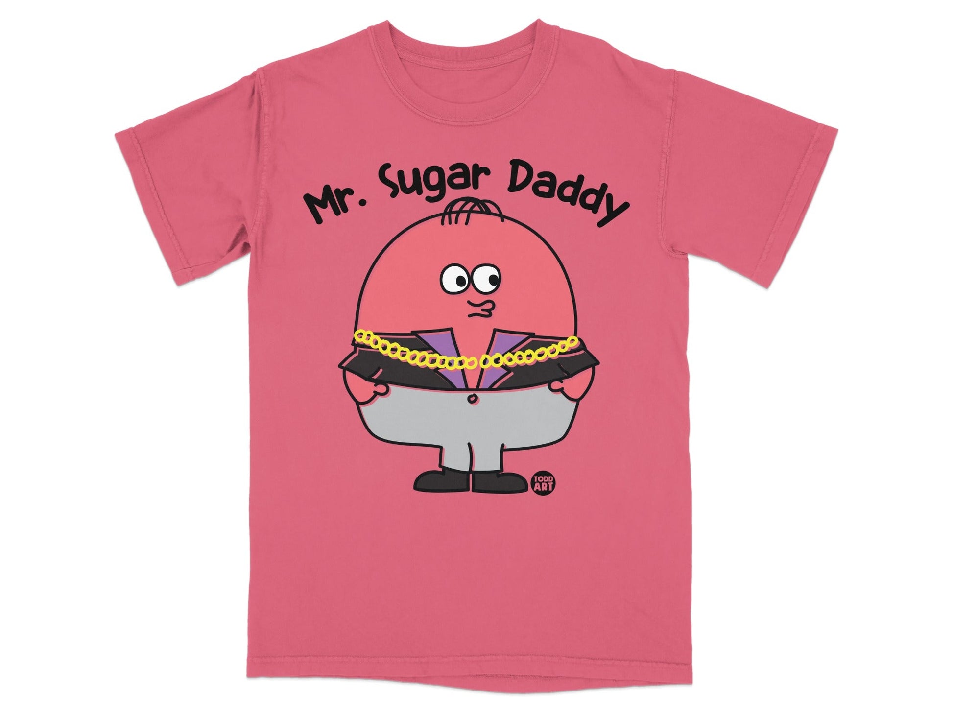 Mr. Sugar Daddy Character T-Shirt Fun Graphic Tee