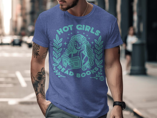 Hot Girls Read Books Graphic Design T-shirt product